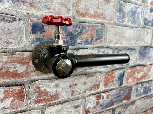 Industrial Style Pipework Toilet Roll Holder With Decorative Valve

Made to order By Splintered Furniture