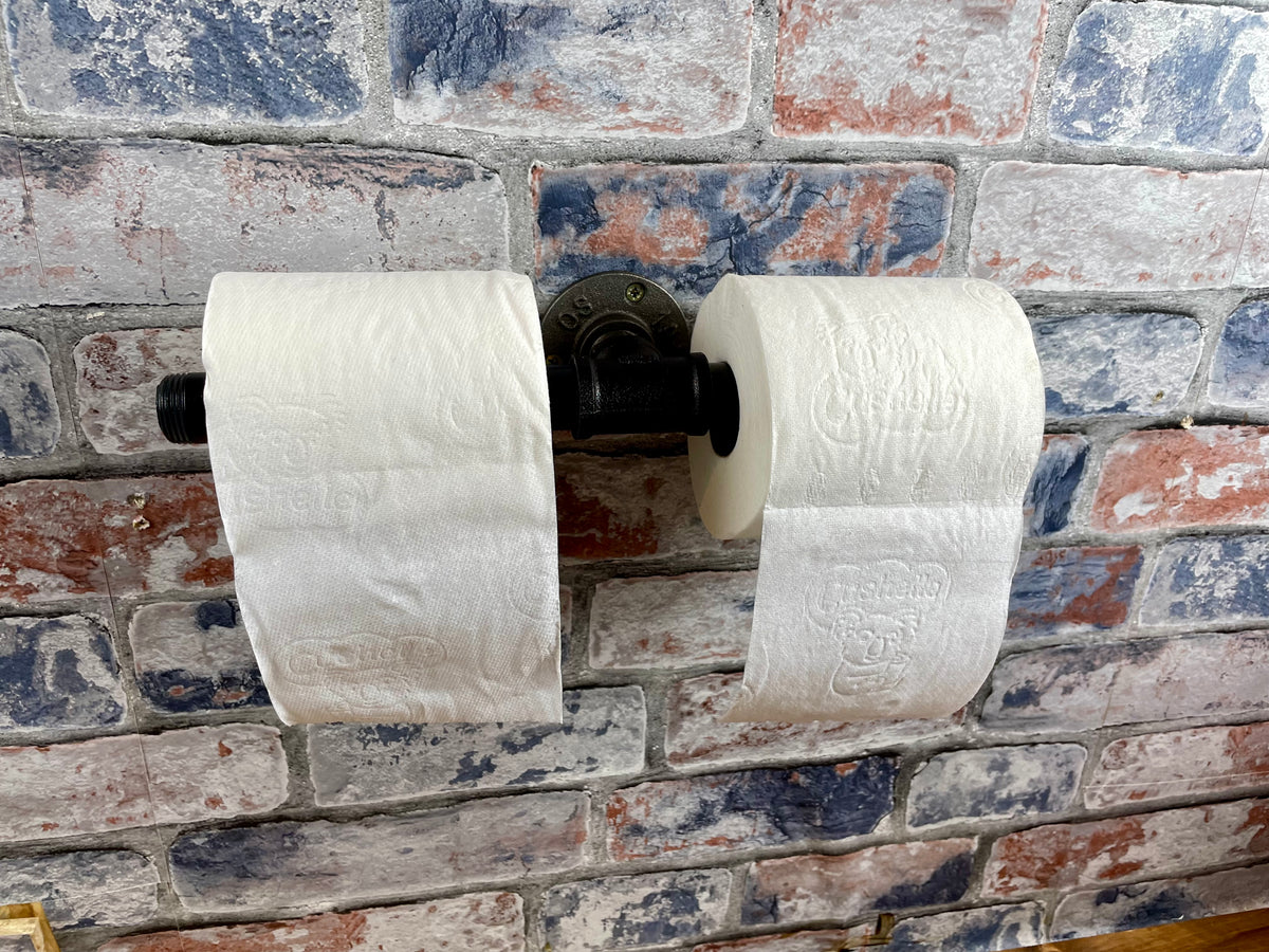 Industrial Style Pipework Double Toilet Roll Holder

Made to order industrial style metal pipework double toilet roll holder in a choice of colours. Free UK delivery by Splintered