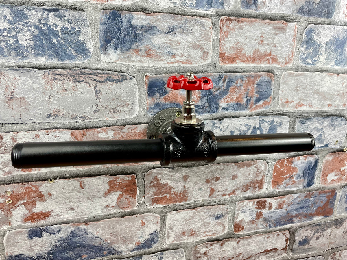 Industrial Style Pipework Double Toilet Roll Holder With Valve

Made to order industrial style metal pipework double toilet roll holder in a choice of colours. Handmade by Splintered Furniture