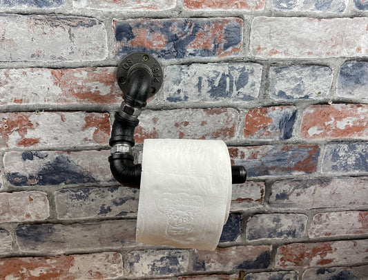 Industrial Style Pipework Angled Toilet Roll Holder With Decorative Valve

Made to order industrial style metal pipework toilet roll holder in a choice of colours. Free delivery by Splintered
